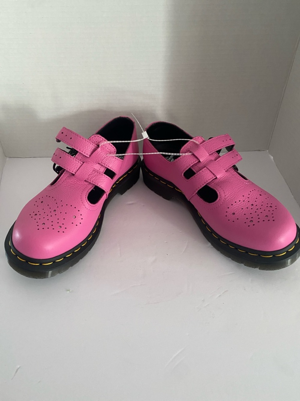 Dr. Martens Kids Hot Pink Mary Jane Double-Strap Shoes - Picture 6 of 7